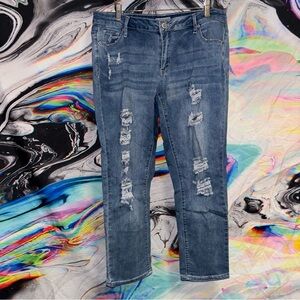 Distressed Blue Jeans Soundgirl size 14